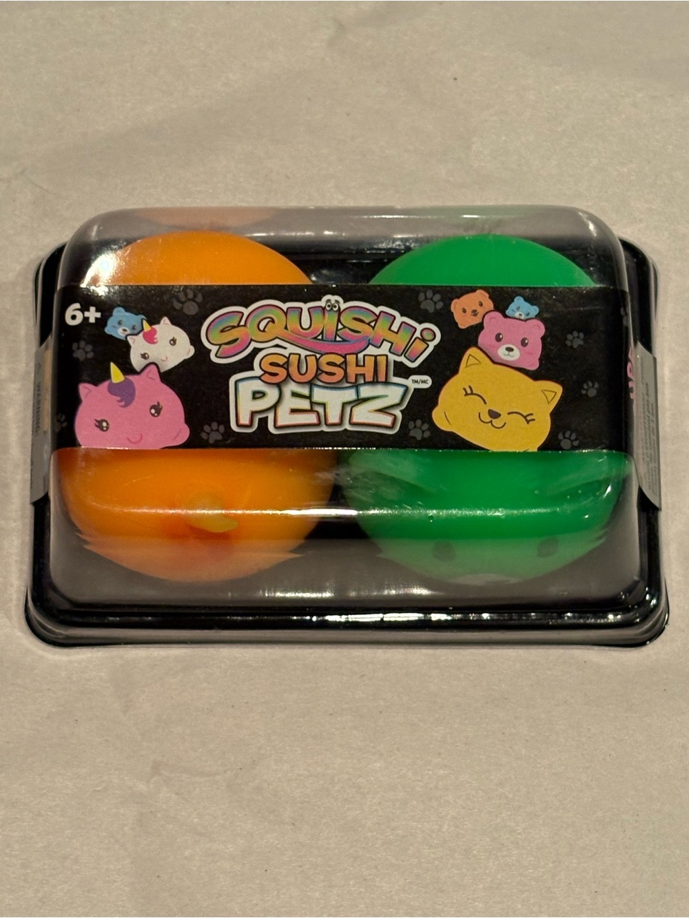 Squishi Sushi Petz Two-Pack Orange & Green Squishies